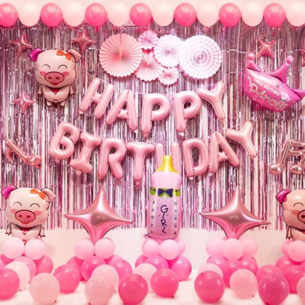 (freeship) [ Free ship ] Sét Sinh Nhật Cho Bé Trai Bé Gái Tuổi Chuột / Heo/ Tuổi Tuất [ Kèm quà tặng ]