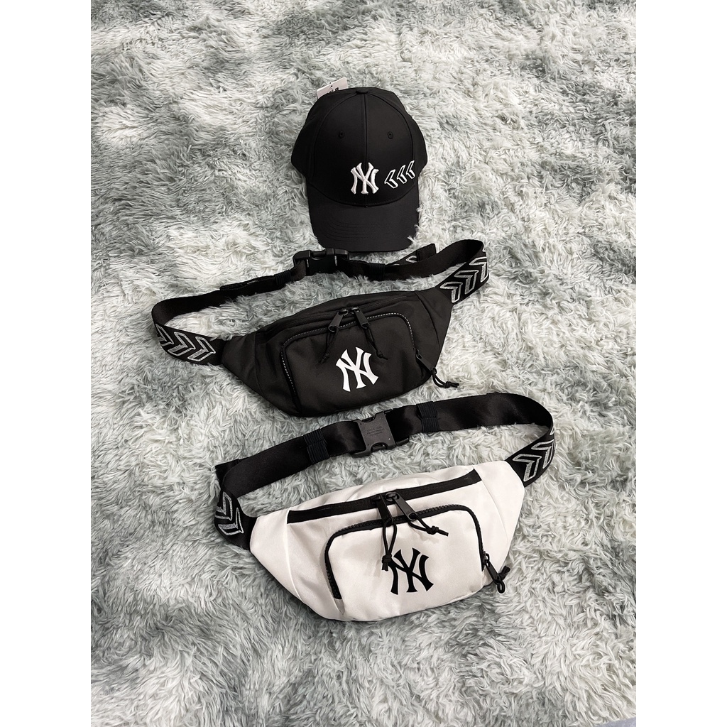 Túi Bao Tử NY Seamball Waist Bag Black &amp; White B222