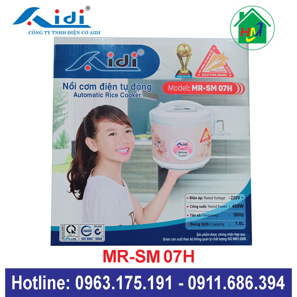 Nồi Cơm Điện 1L Aidi MR-SM 07H