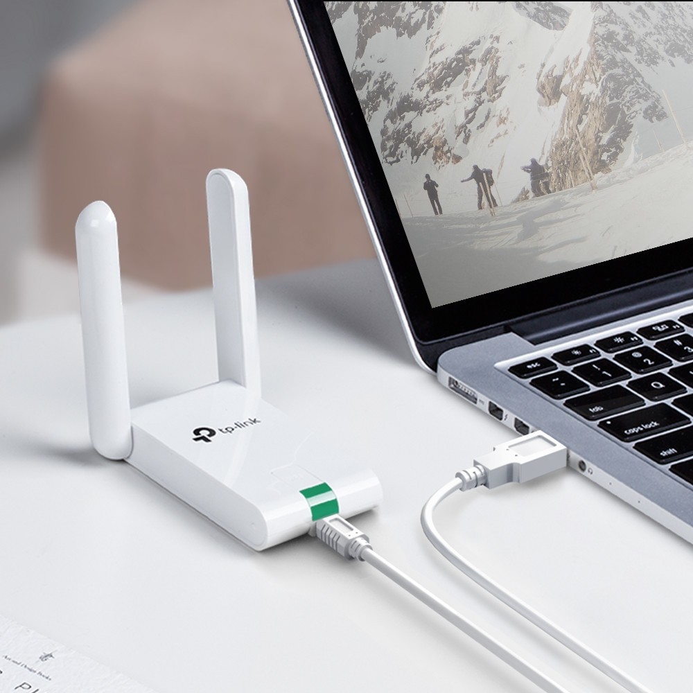 Bộ Thu Wifi TPLINK 2 Râu 300Mbps - TL-WN822N - USB Thu Wifi Tốc Độ Cao - Hàng Chính Hãng