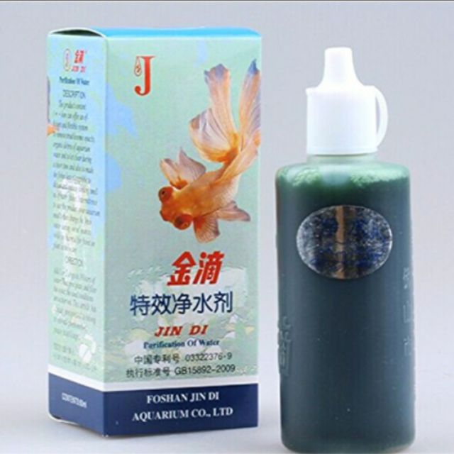 THUỐC LÀM TRONG NƯỚC JINDI 30ML - chuyên dụng cho hồ cá, hồ thủy sinh.