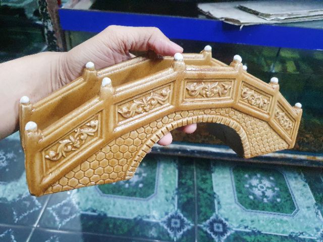 CẦU TRANG TRÍ HỒ CÁ NON BỘ 30x7x12CM