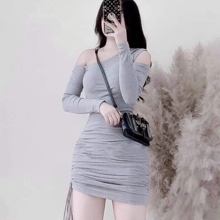 Đầm ôm body lệch vai kiểu cực lạ mắt cực sexy cho các nàng đi chơi đi tiệc