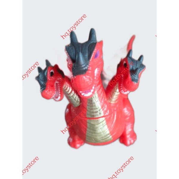 Đồ chơi khủng long 3 đầu biến hình robot màu đỏ