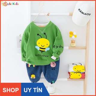 Set áo thun quần jean trẻ em , quần áo trẻ em từ 8 tháng đến 4 tuổi - B280