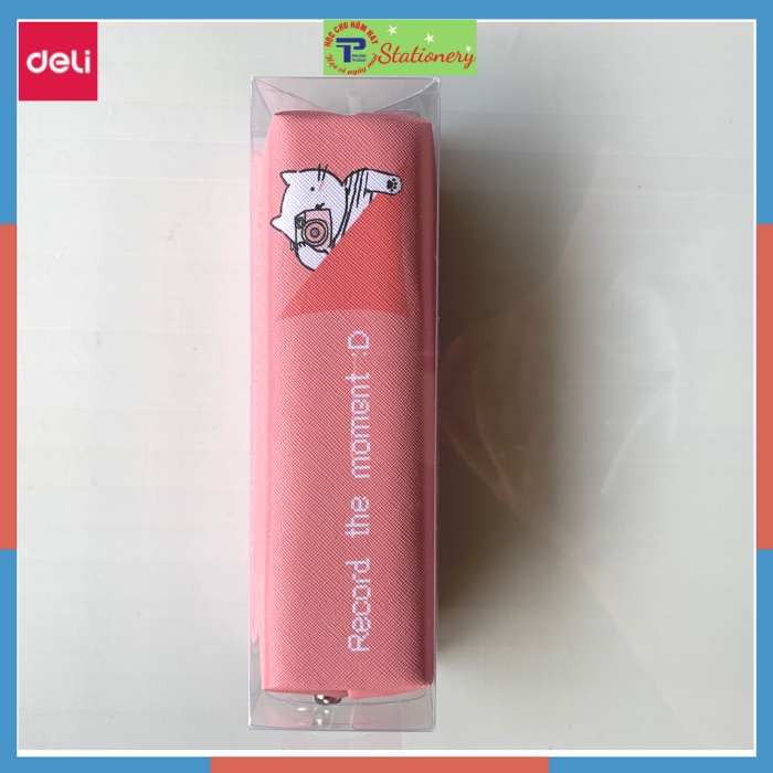 Túi Đựng Bút, Đựng Đồ Cá Nhân Deli Bằng Vải Canvas Hình Động Vật Đáng Yêu - 1 chiếc H915