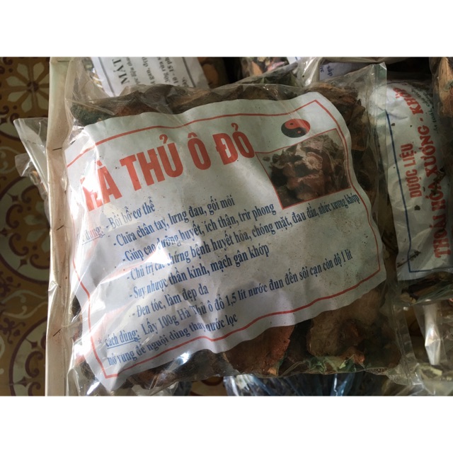 1 kg Hà thủ ô đỏ Sơn la chuẩn khô thái lát