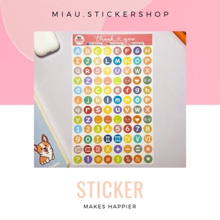 BÌA STICKER BẢNG CHỮ CÁI/SỐ