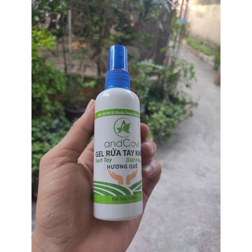 Gel rửa tay khô hương quế AndCovi (100ml/500ml) - Sạch tay, diệt khuẩn, thơm nhẹ | BigBuy360 - bigbuy360.vn
