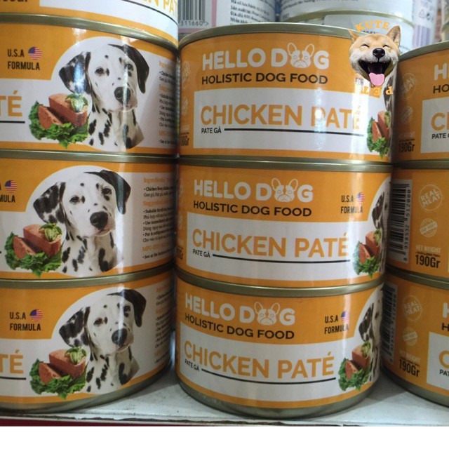 Pate Hello Dog cho chó hộp 190gram