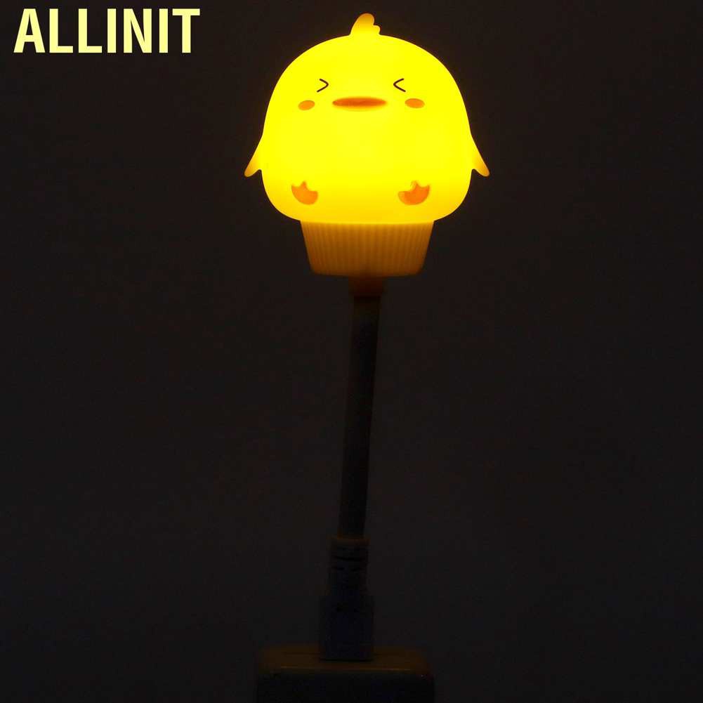 Allinit Duck‑Shaped Light 360 Degrees Flexible LED Night Lamp Bedroom Decor for Children Baby USB Powered