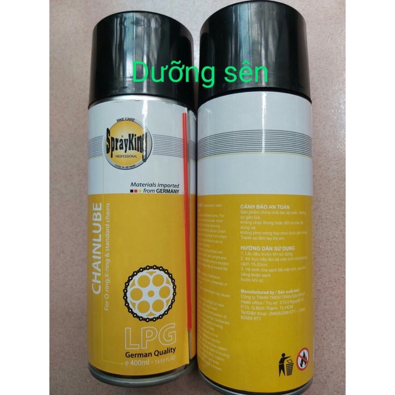 combo 2 chai dưỡng sên chain lube sprayking