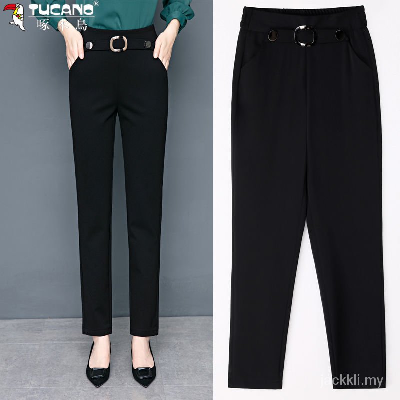 Quần Tây Đen Lưng Cao Ống Đứng Thời Trang Xuân Thu Cho Nữ Trung Niên | BigBuy360 - bigbuy360.vn