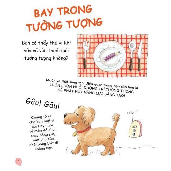Sách - Bay Trong Tưởng Tượng - Cuốn Sách Siêu “Ngầu” Cho Bé Thoả Sức Sáng Tạo