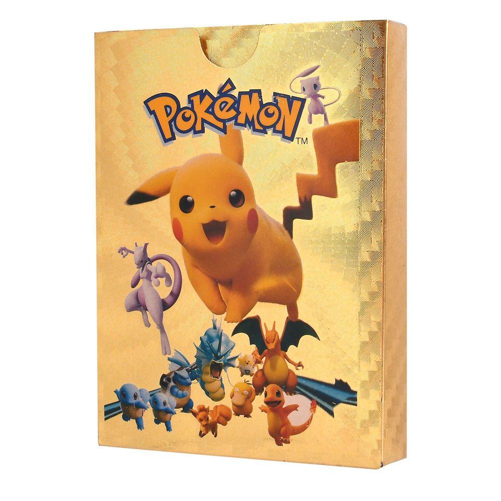 Bộ Sưu Tập Thẻ Bài Pokemon Rare Charizard Bằng Kim Loại Dành Cho Trẻ Em