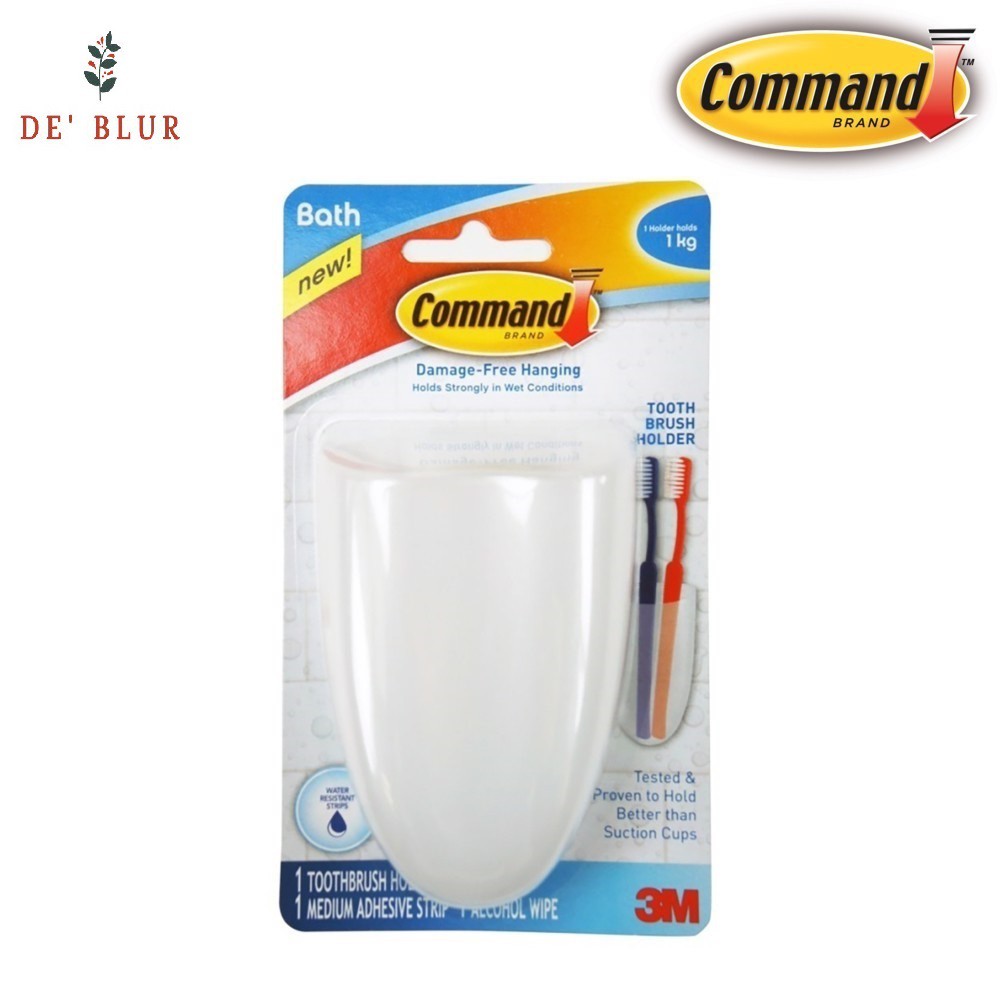 MÓC TREO DAO CẠO, BÀN CHẢI CHỊU LỰC 1kg COMMAND - KEO 3M - VỈ 1CÁI