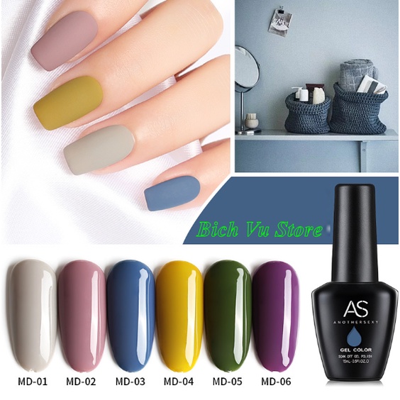 Sơn gel AS mã MD | chai đen