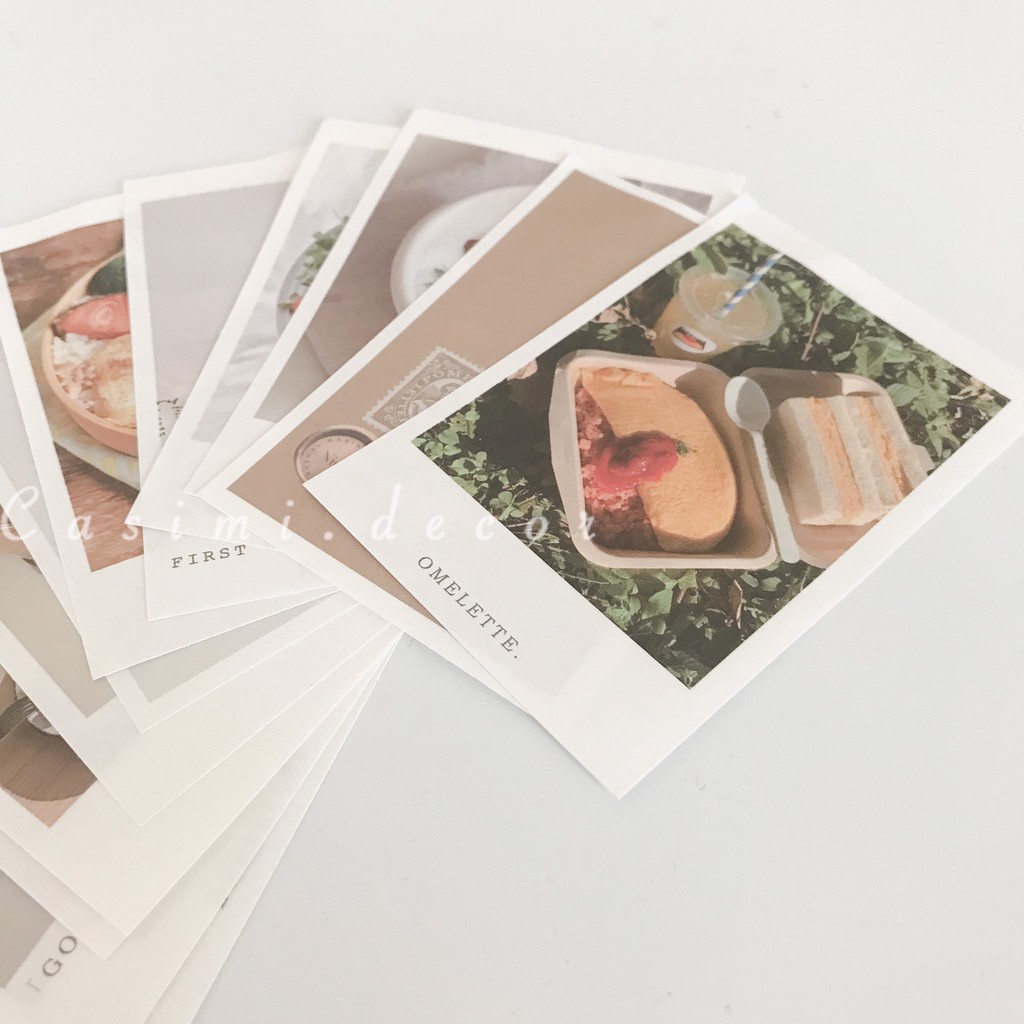 12 bìa ảnh giấy The Answer set B POSTCARD vintage trang trí bàn học dán tường Hàn Quốc Casimi Decor