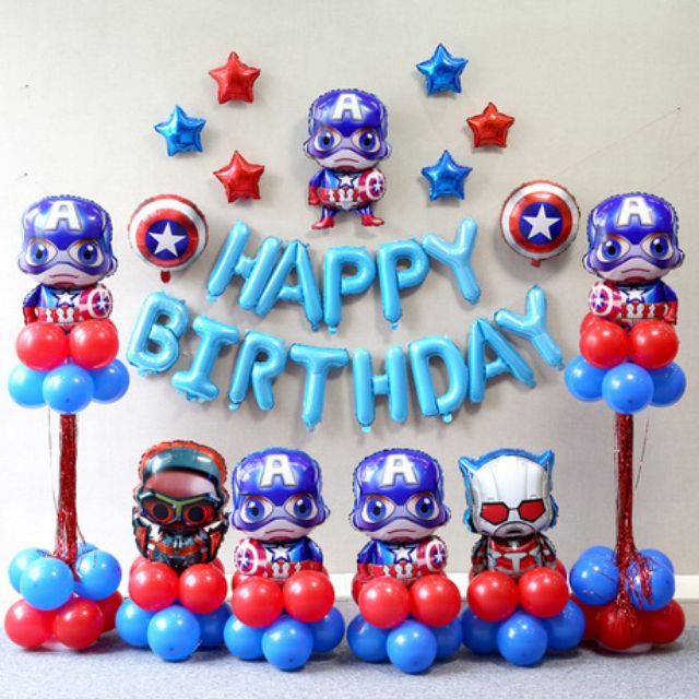 Set bóng siêu nhân như hình (kèm bơm keo ) chỉ