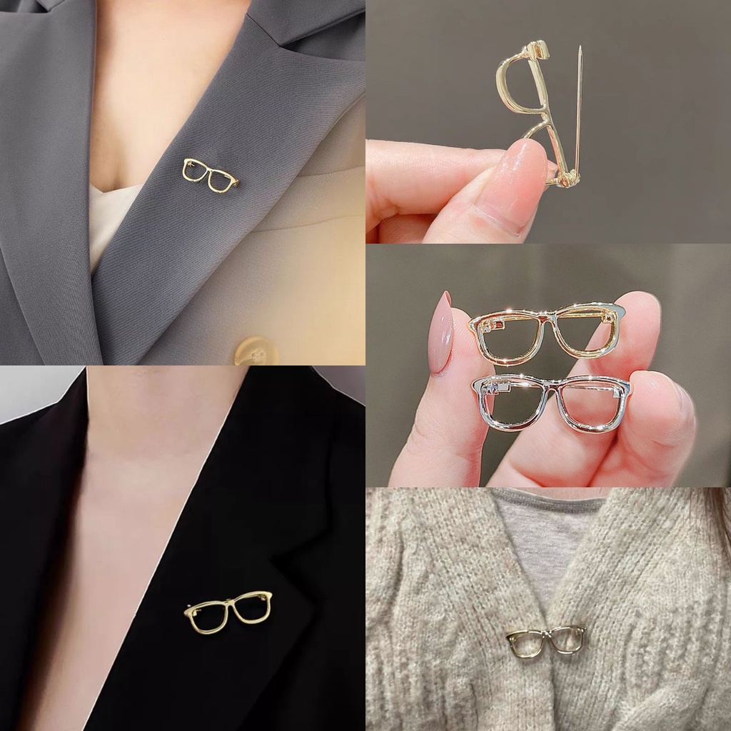 Ghim Cài Áo Hình Mắt Kính Thời Trang