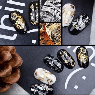 Foil giấy bạc trang trí móng tay nghệ thuật