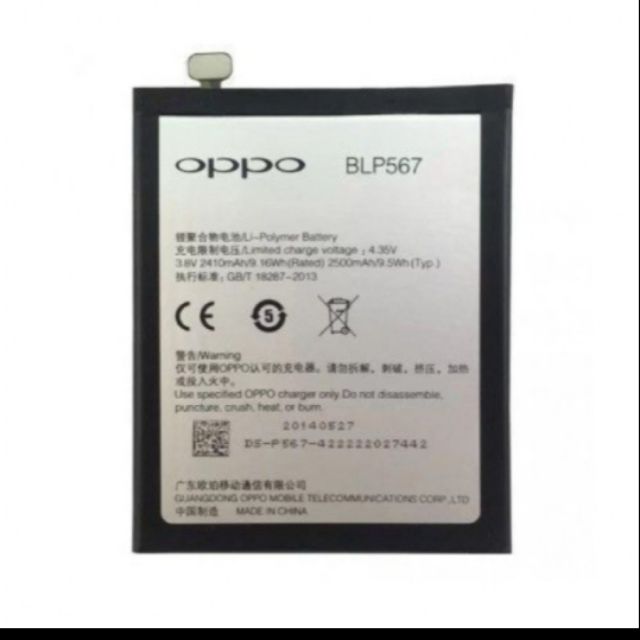 Pin Oppo R1 R829 BLP 567 bảo hành 6 tháng