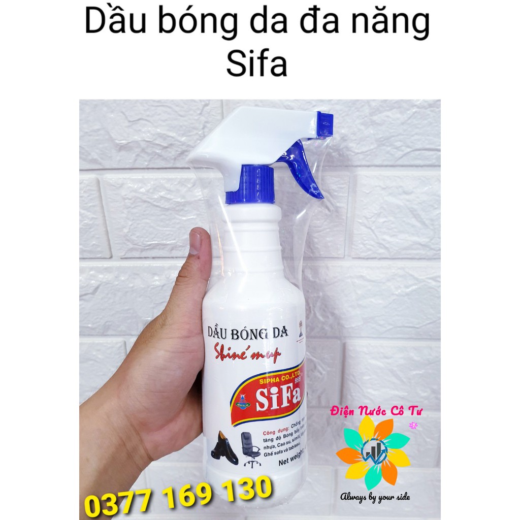 Dầu bóng da đa năng Sifa làm bóng xe ô tô, bàn ghế Sofa các bề mặt da cao cấp 473ml