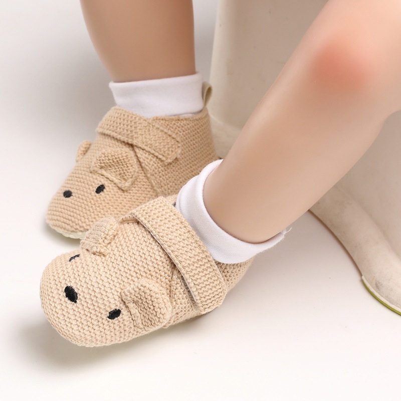 Giày Vải Cotton Đế Mềm Cho Bé Gái Sơ Sinh Từ 0-18 Tháng Tuổi
