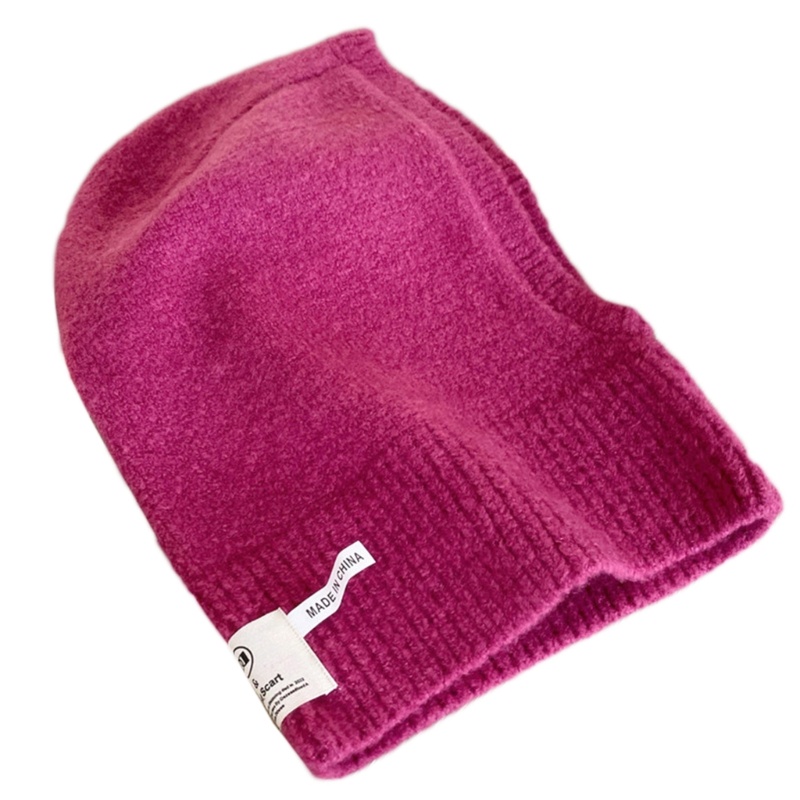 Mũ beanie Trùm Đầu Kiêm Khăn Choàng Cổ Giữ Ấm Tai Thời Trang