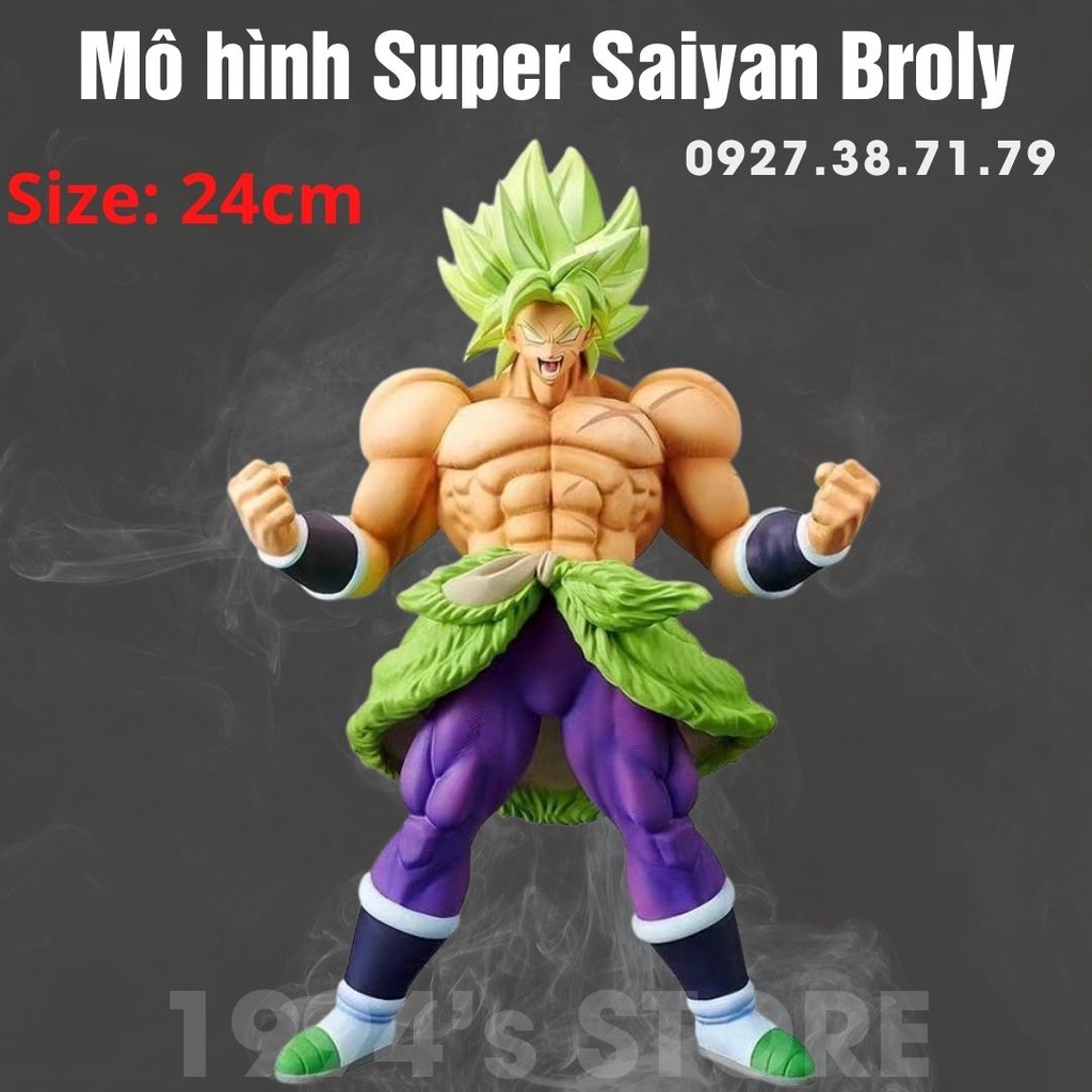 [SẴN] Mô hình cao cấp Broly Super Saiyan cao 24cm cực ngầu, cực chi tiết trong Dragon Ball 7 - Figure Broly Siêu Xayda