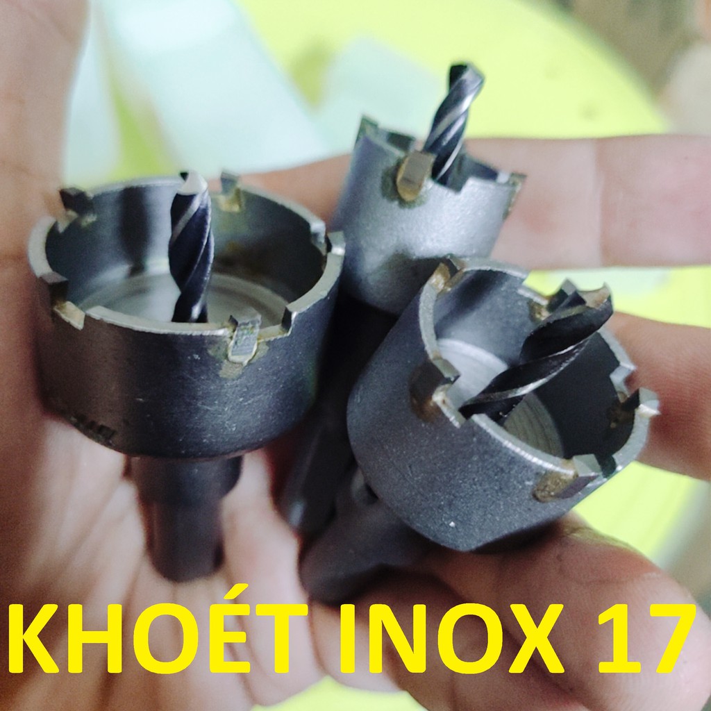 Mũi khoét inox 17 , khoét sắt, nhôm, tôn, đầu hợp kim, mũi khoét kim loại 17mm, hàng phổ thông