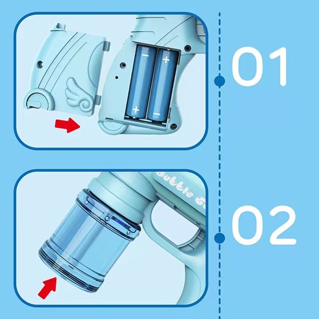 Súng Bắn Bong Bóng Xà Phòng Tự Động Xinh Xắn Cho Bé