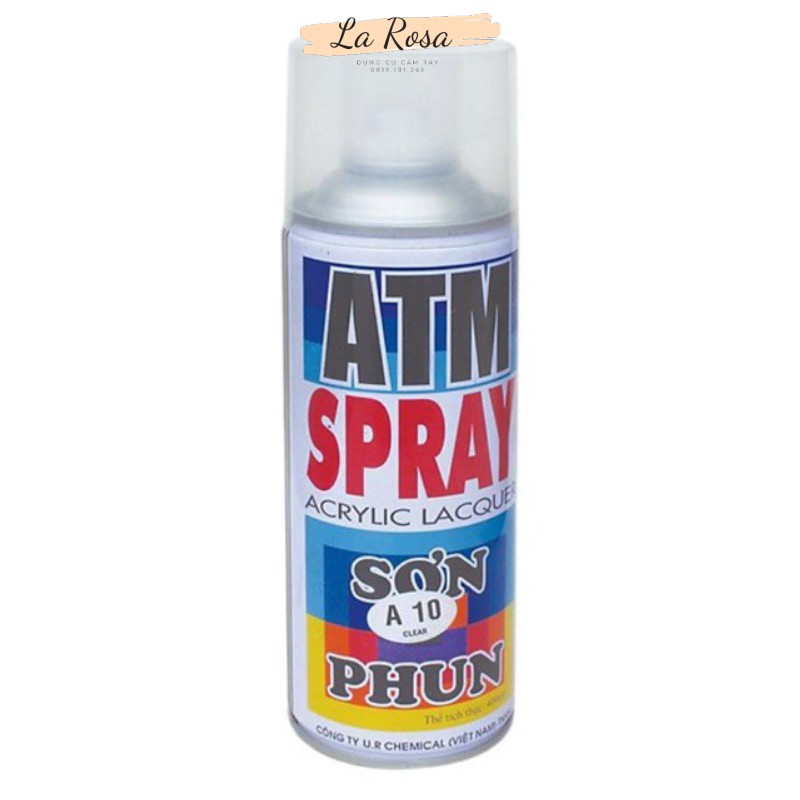 Sơn phun sơn xịt bóng không màu A10 ATM / TV