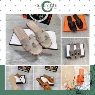 Dép HM nữ,dép nữ thời trang cao cấp FULLBOX HÃNG đế vân gỗ, logo dập chìm ( video, ảnh thật tự chụp)
