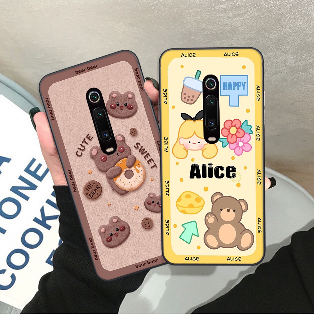 Ốp lưng Xiaomi REDMI K20 / K20 PRO / MI 9T/ MI 9T PRO in hình Gấu nâu - hồng, Gấu Be@rick  cực CUTE, DỄ THƯƠNG