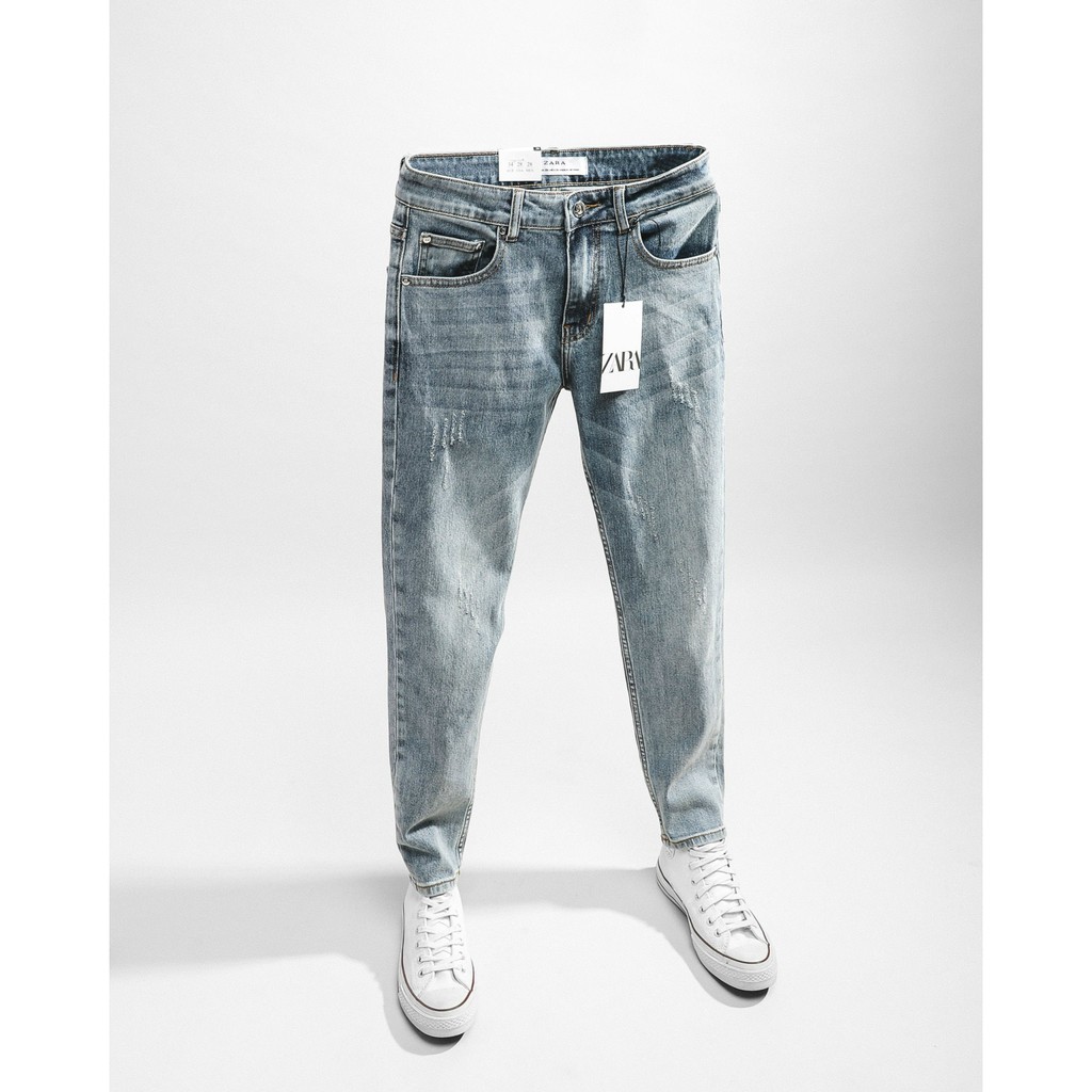Quần Jean Nam ZR XANH CÀO SƯỚC (Form Slimfit,chất vải co dãn,ống 15 đến 18cm,hàng VNXK)-210503 | BigBuy360 - bigbuy360.vn