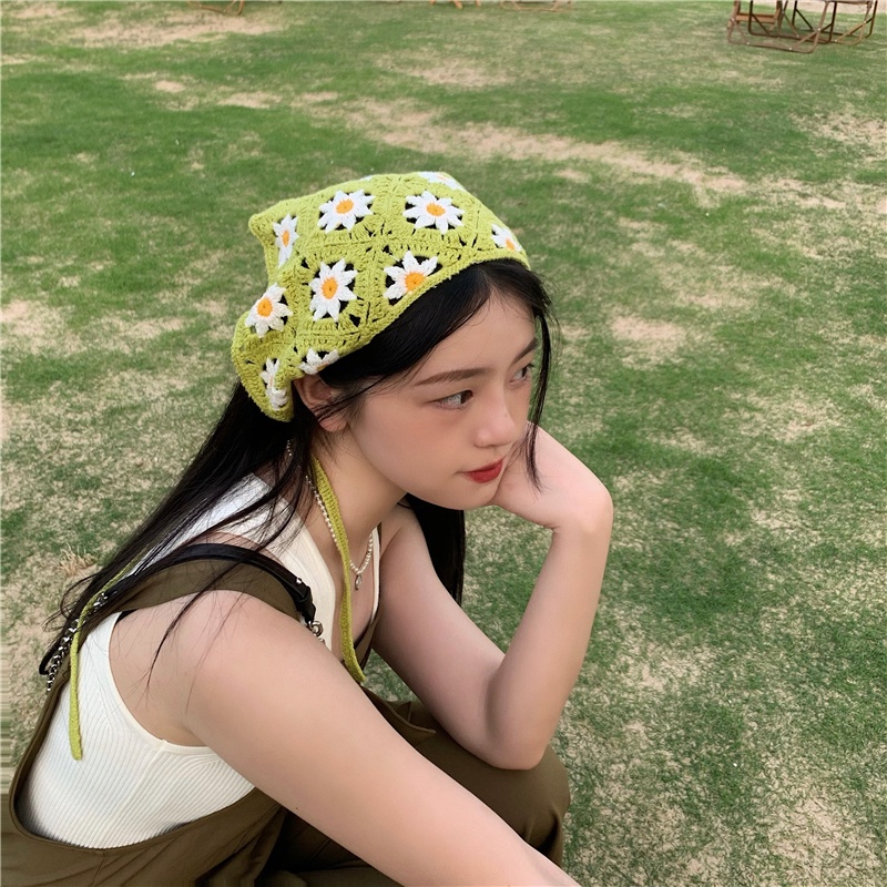 Nón Len Đội Đầu Phong Cách Retro Xinh Xắn Cho Nữ