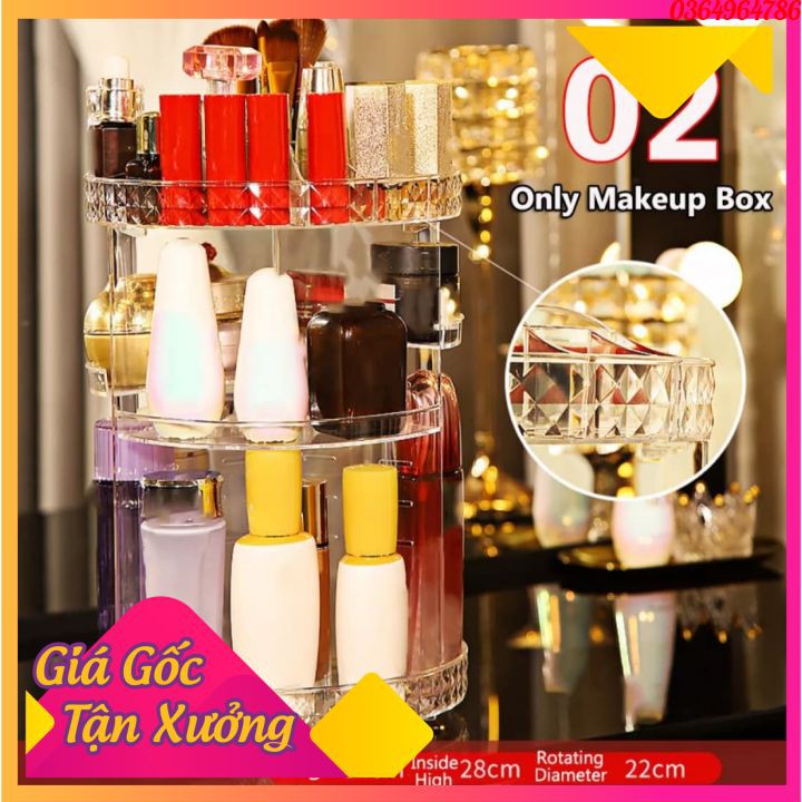 KỆ MỸ PHẨM, KỆ TRANG ĐIỂM, KỆ MỸ PHẨM XOAY 360 ĐỘ, KỆ MỸ PHẨM MECA [FREESHIP]