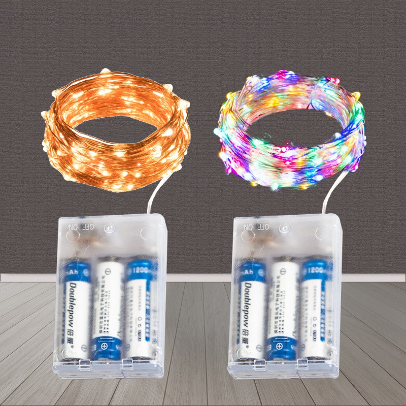 Dây đèn led đom đóm VIP 1m-5m từ 10-50 bóng decor tiktok, sự kiện,.. SẴN PIN TEST TRƯỚC KHI GIAO