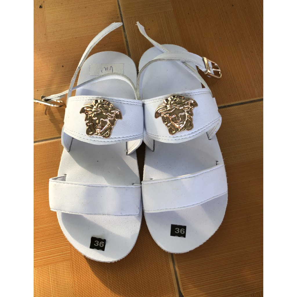 Sandal nam nữ đế trắng quai trắng hậu gài size từ 35 nữ đến 42 nam đủ size đủ màu size khác ib chọn thêm