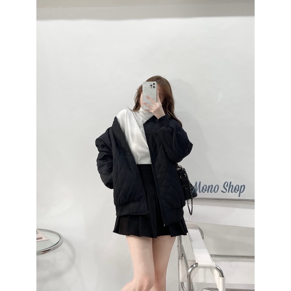 Áo phao chần ô trám 2 túi bo viền chất đẹp Ảnh thật/ hàng sẵn | BigBuy360 - bigbuy360.vn