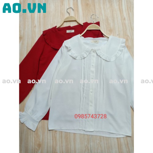 {ao.vn} áo babydoll tay bèo hàng QCCC loại 1, áo sơ mi bánh bèo mẫu mới 2021 có size Yannan.vn | BigBuy360 - bigbuy360.vn
