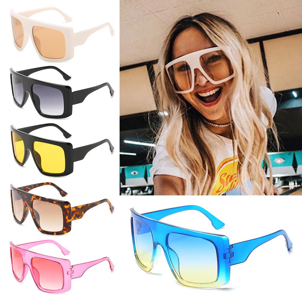 Kính Mát Một Mảnh Khung Vuông Lớn Màu Gradient Cho Nữ MIHAN1