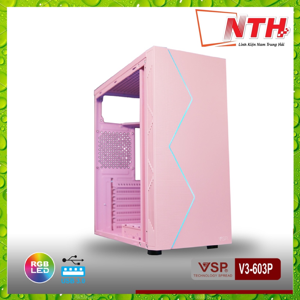 Vỏ Case Máy Tính VSP V3-603P Hồng