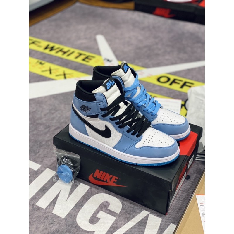 [AGsneaker] Giày thể thao cổ cao màu University blue chân bè fit lên 1 size... | BigBuy360 - bigbuy360.vn