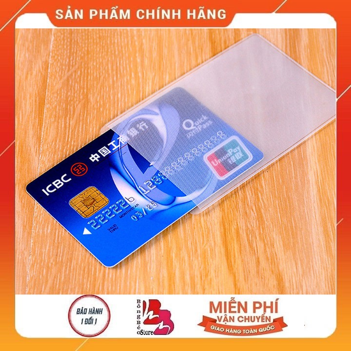 Combo 5 Túi Ví Đựng Bảo Vệ Chống Xước Thẻ ATM, Card Visit, Driver License Bằng Lái Xe Trong Suốt