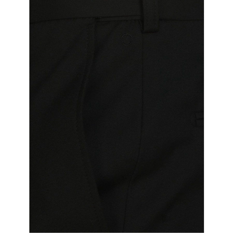 Quần Âu Nam Quần Tây Công Sở Cao Cấp OWEN QST220509 Dáng Slim Fit Ống Ôm Cạp Chun Màu Màu Đen Trơn Vải Polyester