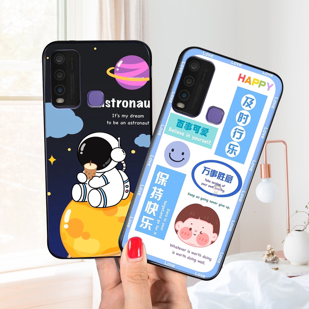 Ốp lưng Vivo Y30 / Y50 in hình 3D GẤU cute be@r, soda, happy day cực hot ,thời thượng