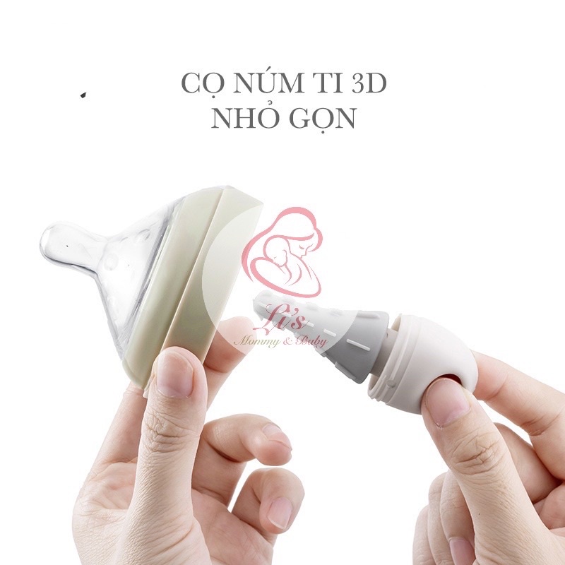 Cọ rửa bình sữa silicone cao cấp, Bộ 4 chi tiết rửa bình sữa,ống hút cao cấp moonship