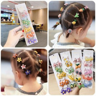 Sét 10 dây chun buột tóc cho bé